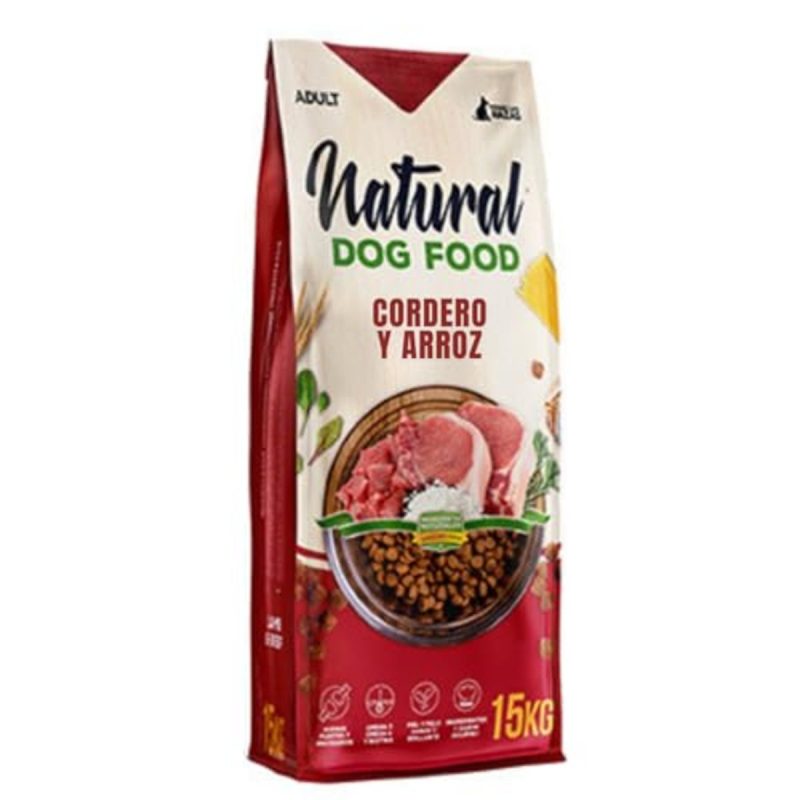 Natural Dog Food Cordero y Ternera, Alimento para perros, 15kg