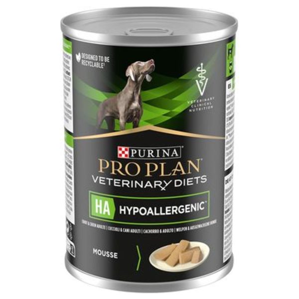 Purina Pro Plan Vet Canine Ha Hypoallergenic Mousse 1 lata 400gr