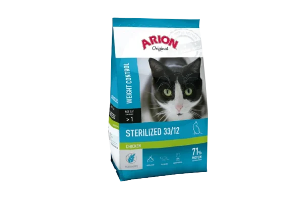 Arion Original Gesteriliseerd 33/12 Kip droogvoer voor gesteriliseerde katten 2 kg
