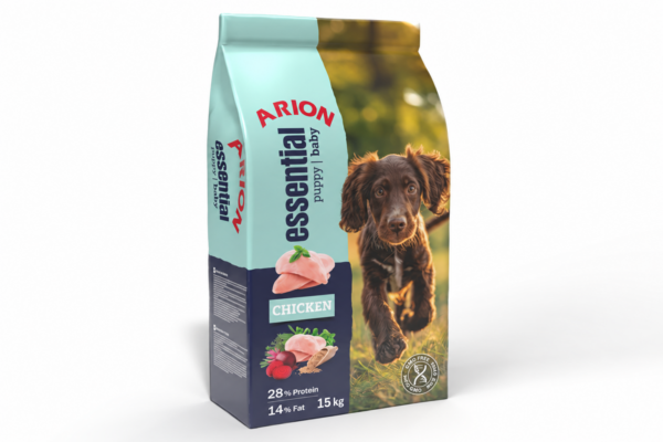 Arion Essential Puppy Baby karma dla szczeniąt z kurczakiem, worek 15 kg