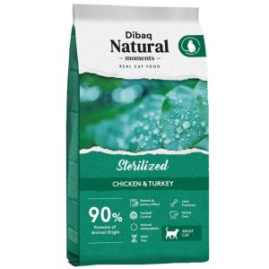 7 Kg CAT Sterilized Pollo y Pavo Piento para Gatos Natural Moments