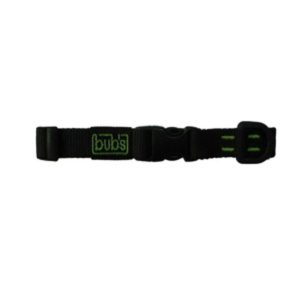 Bub’s Collar Cierre Rápido Negro Ancho 20mm Longitud Ajustable 25-36cm