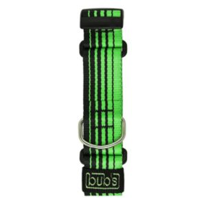 Bub’s Collar Cierre Rápido Verde Ancho 20mm Longitud Ajustable 25-36cm
