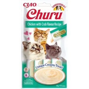 Churu Receta de pollo con cangrejo – Caja 12 unidades