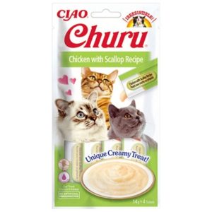 Churu Receta de pollo con vieira – Caja 12 unidades
