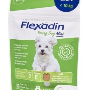 Flexadin Young Alimento Complementario Para Perros Jóvenes Tamaño Mini 60 Comprimidos