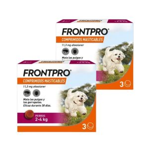 Frontpro Masticable 11 mg 2-4 kg  S, 3 comprimidos