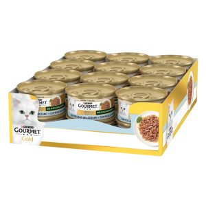 GOURMET® GOLD Delicias Suculentas con Pescado del Océano  24ux85 gr. (0,66€/lata)