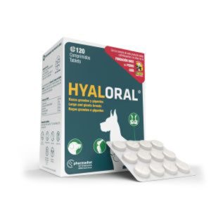 Hyaloral para Perros Raza Grande y Gigante, 120 Comprimidos