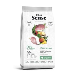 Pienso para Perros Sense Pato – Pavo Light & Senior 12 Kg