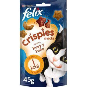 PURINA®  FELIX® Crispies Buey y Pollo (8x45gr)
