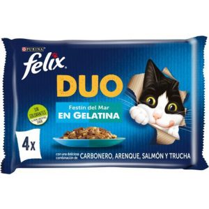 PURINA® FELIX® DUO Festín del Mar en Gelatina