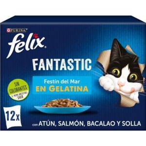 PURINA® FELIX® Fantastic Festín del Mar en Gelatina (12x85gr)
