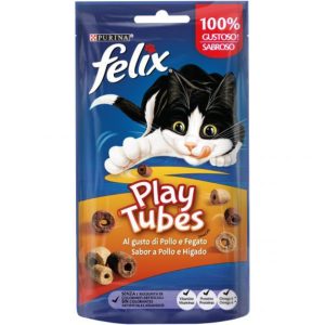 PURINA®  FELIX® Play Tubes Pollo e Hígado (8x50gr)