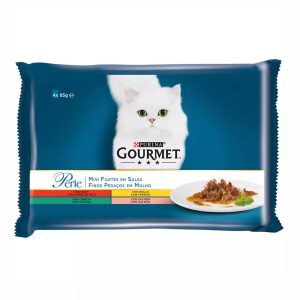 PURINA® GOURMET® (4x85gr) Perle Finas Láminas en Salsa Surtido