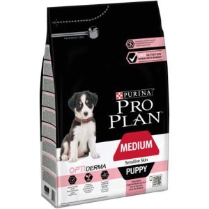 PURINA® PRO PLAN®  Cachorro Mediano con piel sensible OPTIDERMA Salmón 3k.