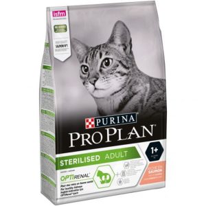 PURINA® PRO PLAN®  Gato Esterilizado con OPTIRENAL Salmón 3k.