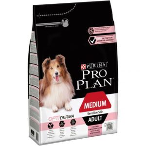 PURINA® PRO PLAN®  Perro Adulto Mediano con piel sensible con OPTIDERMA Salmón. 3k