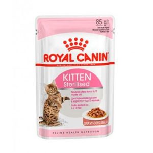 Royal Canin Kitten Sterilised (salsa) – Caja 12×85 g