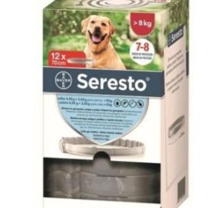 Seresto Collar perros – 8 kg Envase clínico 12 unidades